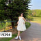 Sleeveless Open Back Round Neck Short Balloon Dress
